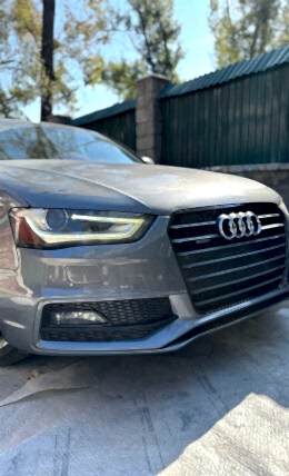 Покраска бампера решетка радиатора антихром уствновка сетки в решетку AUDI