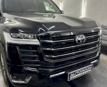 установка сетки в решетку радиатора Алматы лендкрузер 300 покраска решетка радиатора