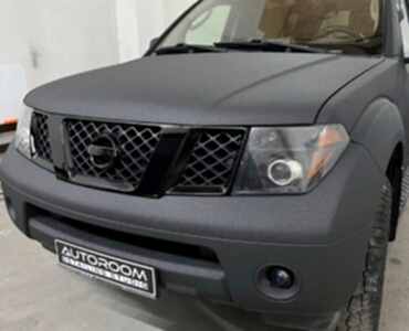 NISSAN PATHFINDER R51RAPTOR покраска в раптор и антихром autoroom kz